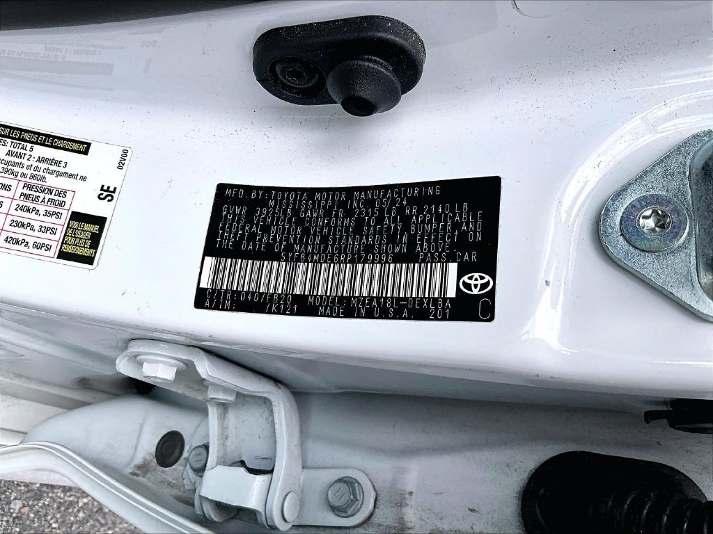 Used 2024 White Toyota LE image 36