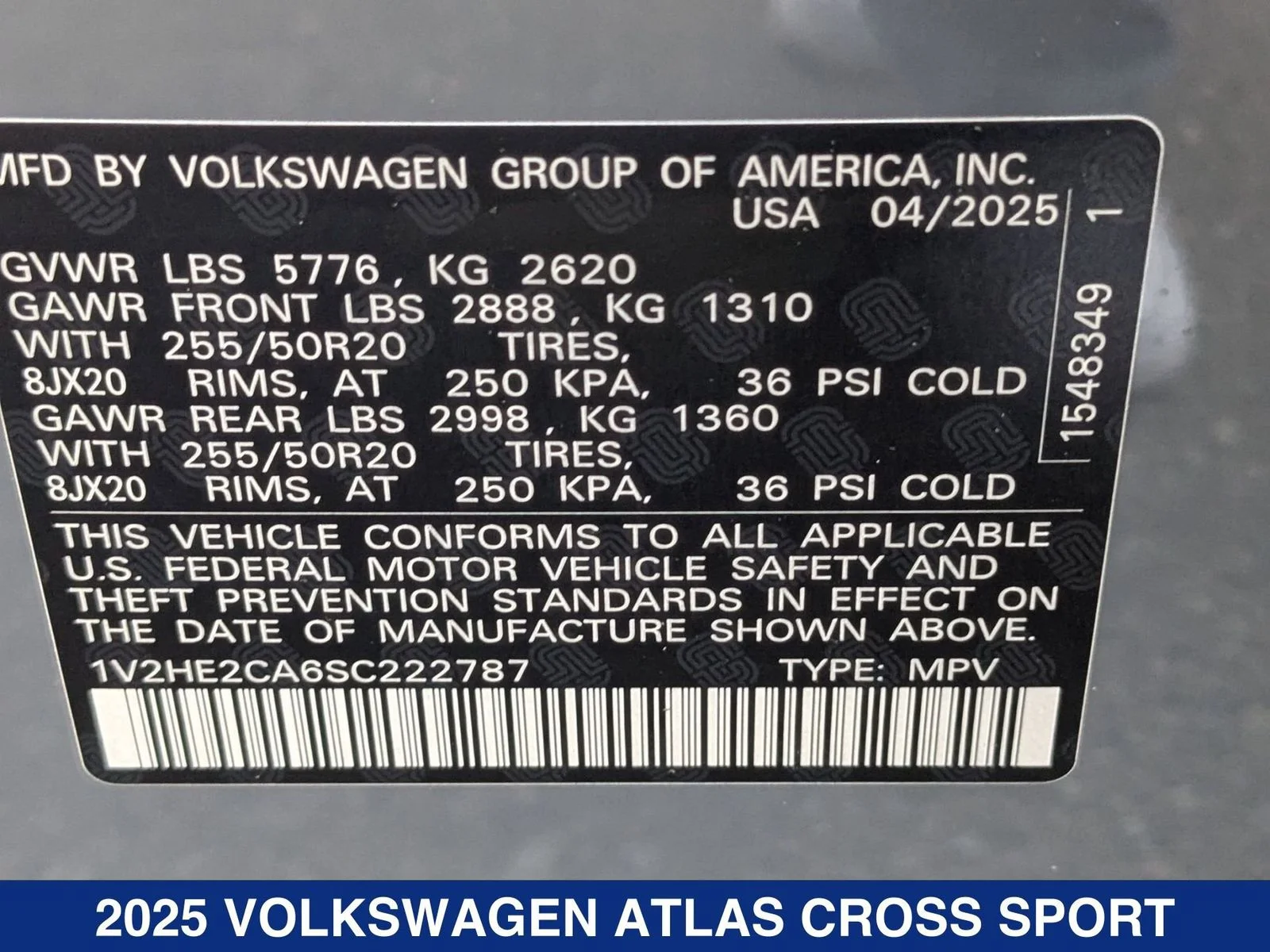 2025 Volkswagen Atlas Cross Sport SE w/Tech - Photo 25