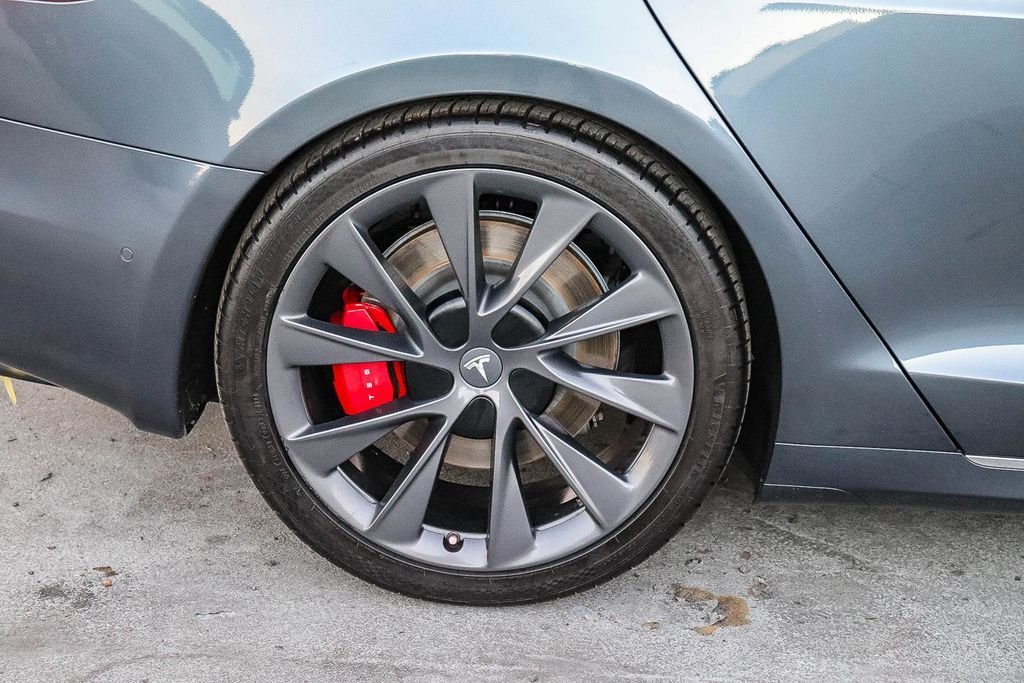 Used 2020 Midnight Silver Metallic Tesla Performance image 12