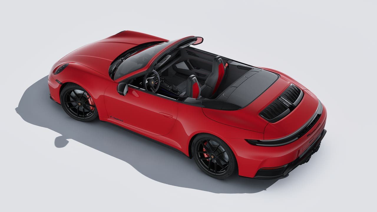 New 2026 Carmine Red Porsche Carrera 4 GTS Cabriolet image 4