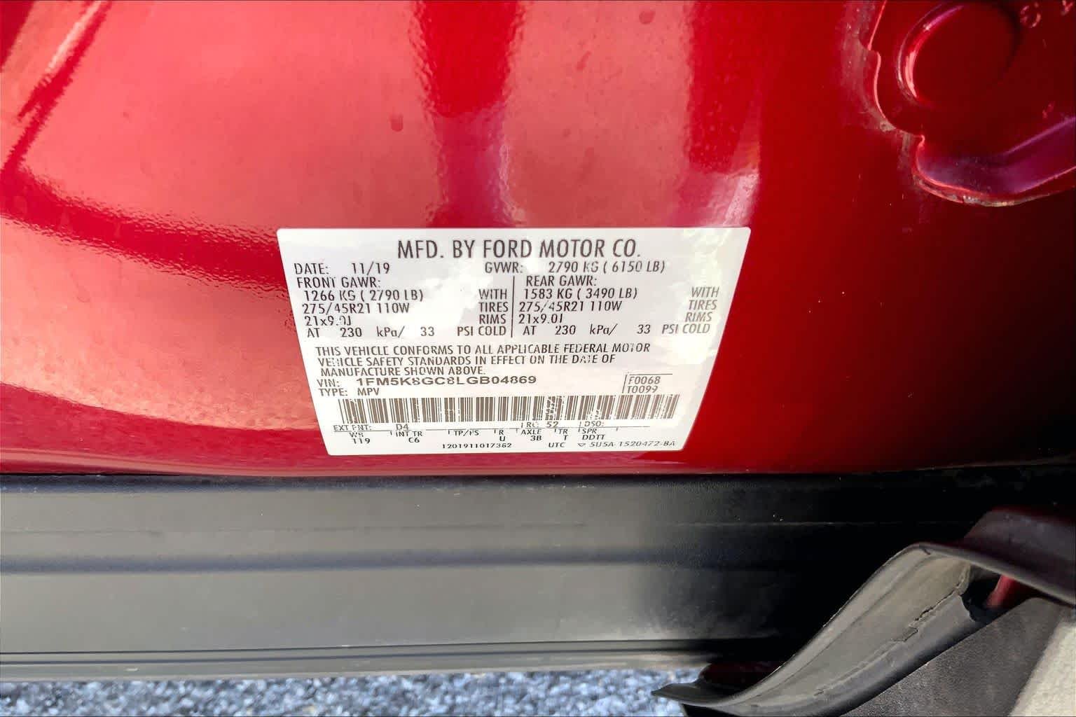 Used 2020 Rapid Red Metallic Tinted Clearcoat Ford ST image 34