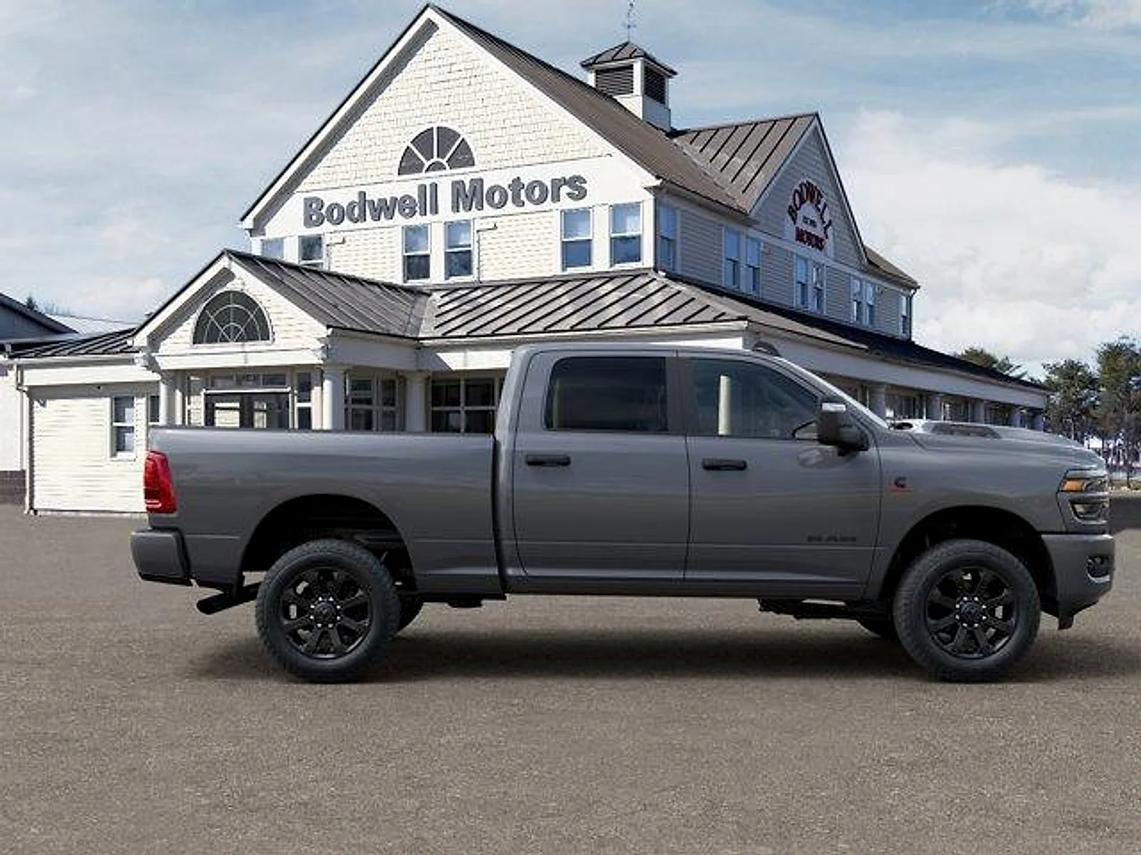 New 2027 Ceramic Gray Clear-Coat Exterior Paint RAM Big Horn 4x4 Crew Cab 6