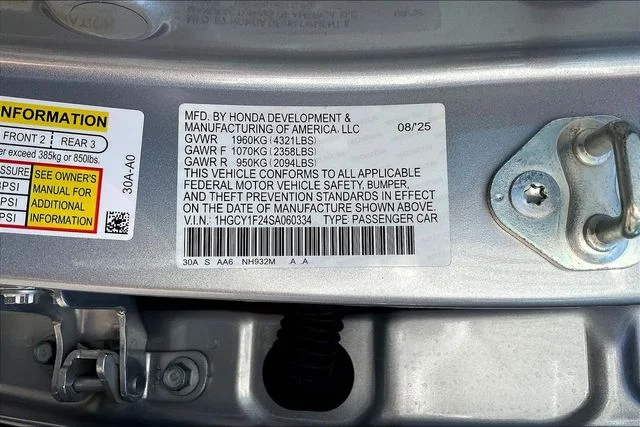 Used 2025 Silver Honda LX image 21