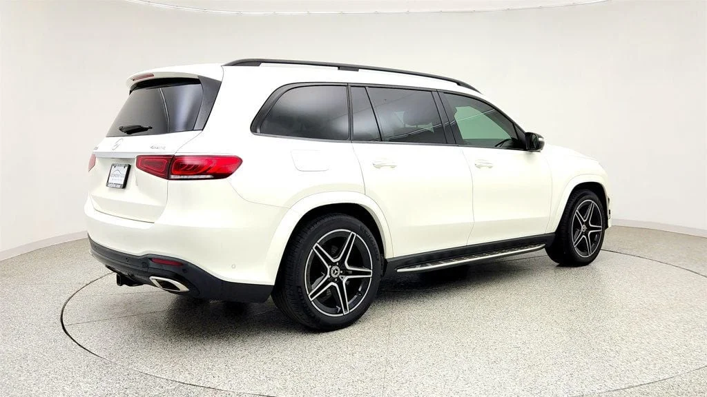 Used 2021 designo Diamond White Bright Mercedes-Benz GLS 580 4MATIC® SUV w/ Driver Assist Pkg Plus & Night Pkg image 5