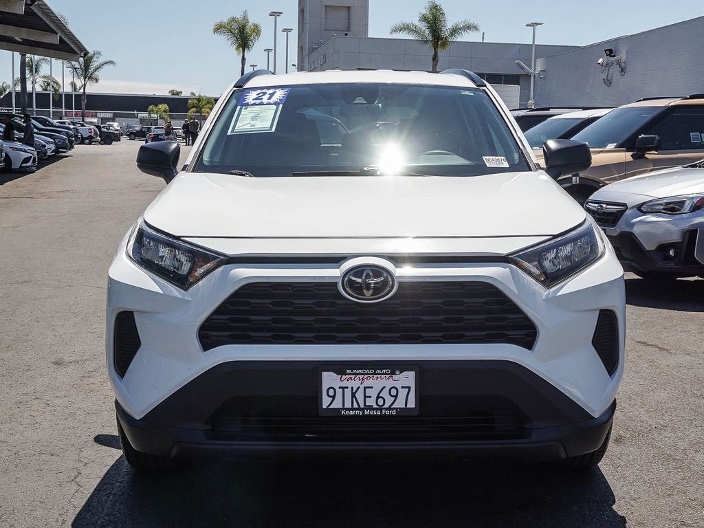 Used 2021 White Toyota LE image 2
