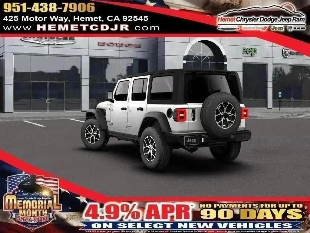 New 2026 Bright White Clear-Coat Exterior Paint Jeep Sport S image 13