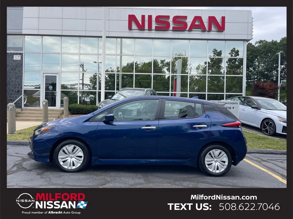 Certified 2024 Nissan LEAF S with VIN 1N4AZ1BV1RC556974 for sale in Milford, MA