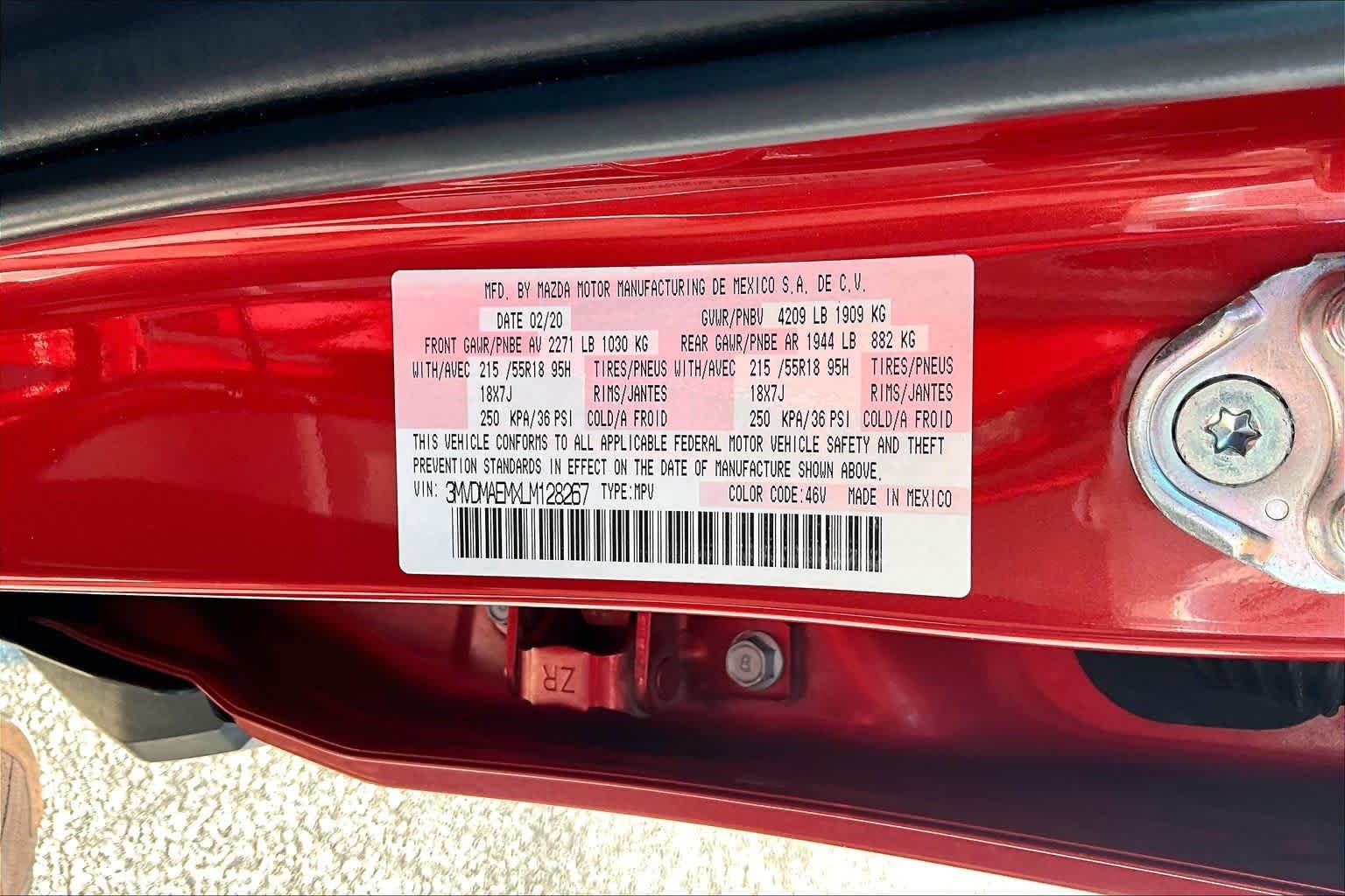 Used 2020 Soul Red Crystal Metallic Mazda Premium Package image 37