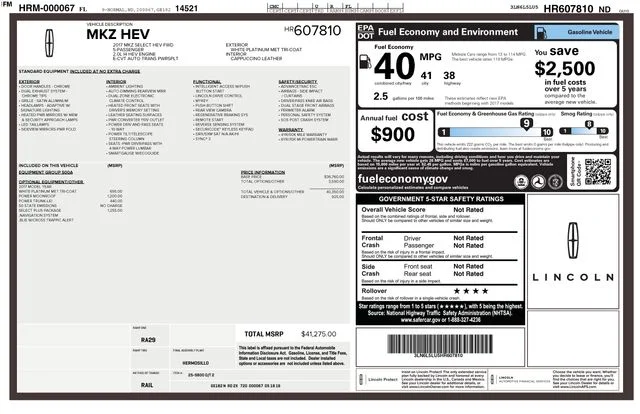 Used 2017 White Lincoln Select image 7