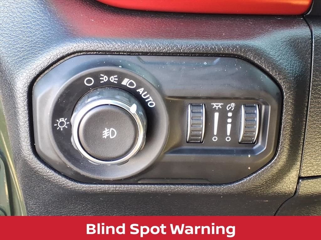 Used 2021 Sarge Green Clearcoat Jeep Unlimited Rubicon w/cold weather pkg, safety group & hard top image 5