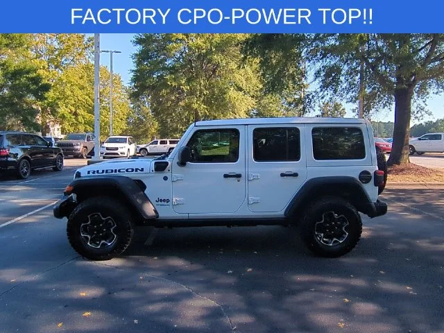 Used 2022 White Jeep Unlimited Rubicon 4xe image 2