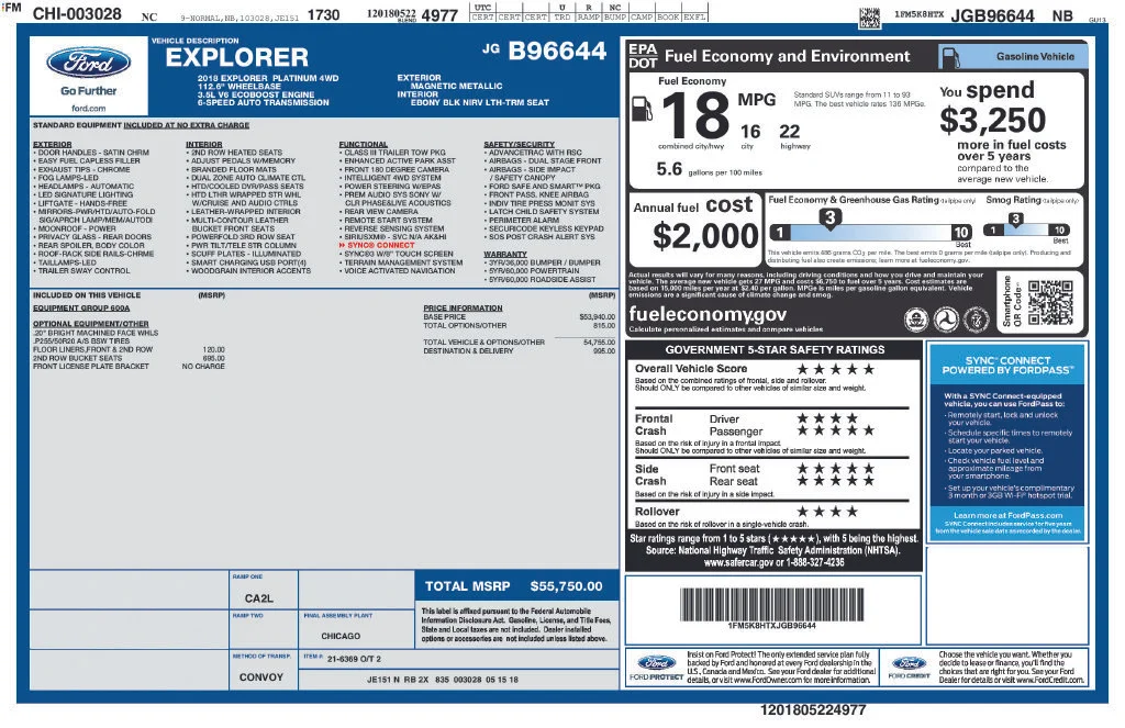 Used 2018 Gray Ford Platinum image 36