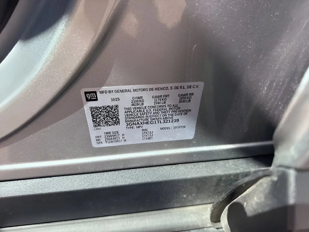 Used 2026 Sterling Gray Metallic Chevrolet LT image 7