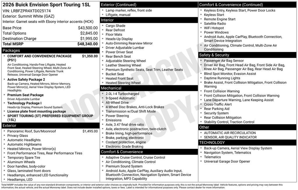 2026 Buick Envision Sport Touring - Photo 40