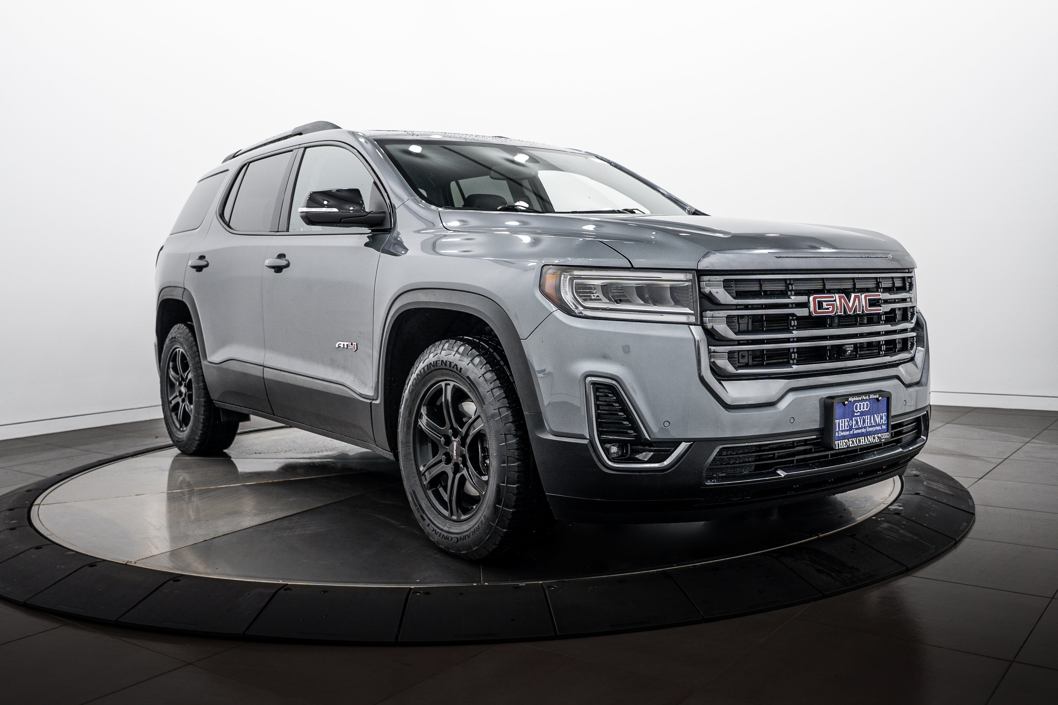 Used 2021 Satin Steel Metallic GMC AT4 image 2