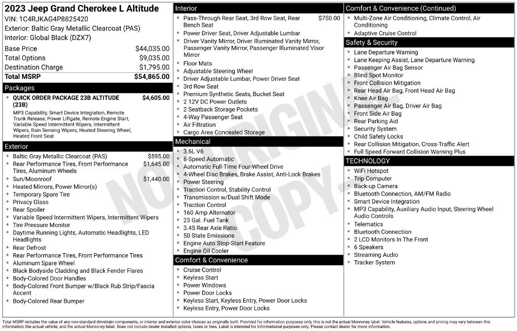 Used 2023 Gray Jeep Altitude image 21