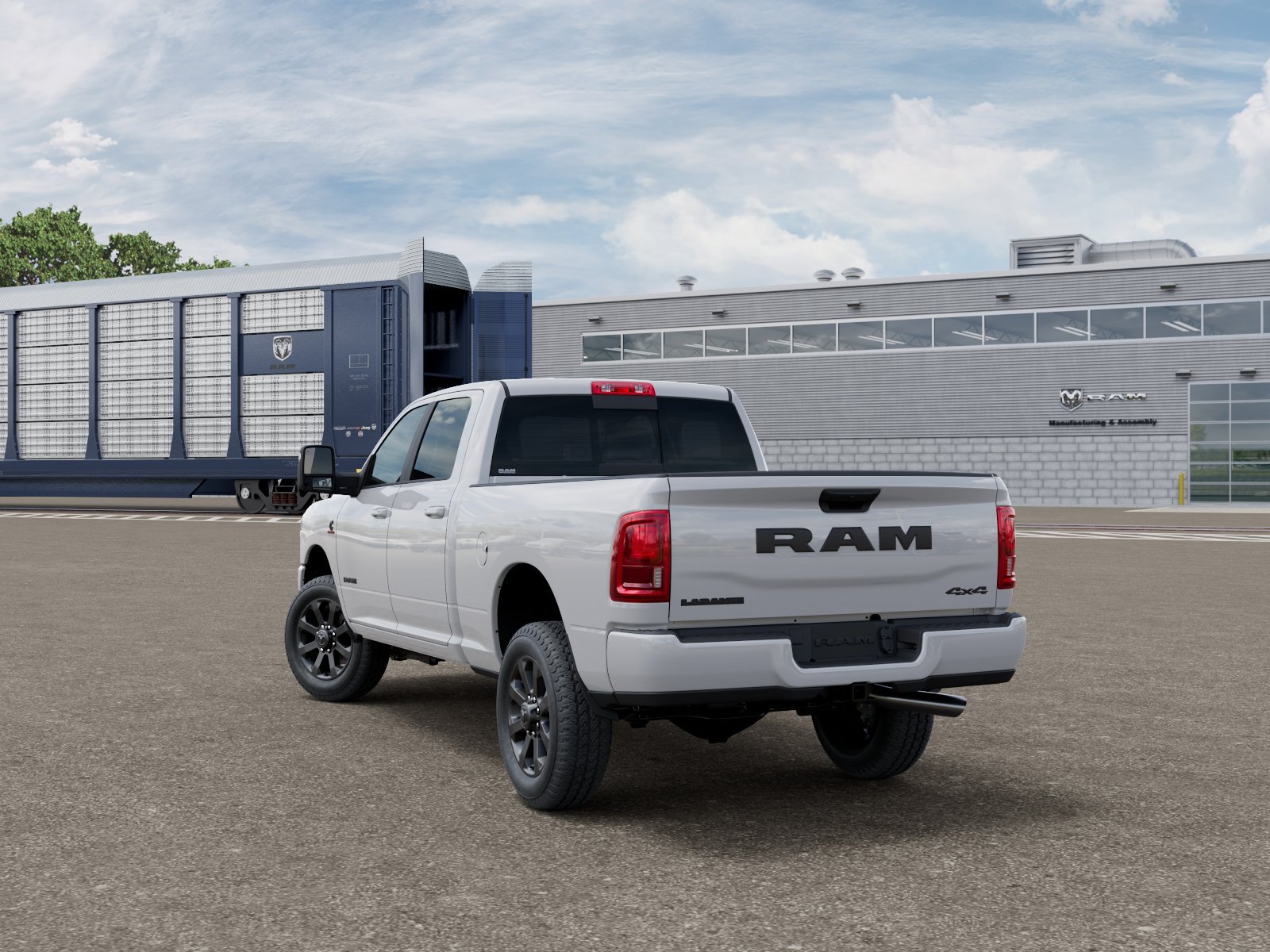 New 2026 Bright White Clear-Coat Exterior Paint RAM LARAMIE image 3