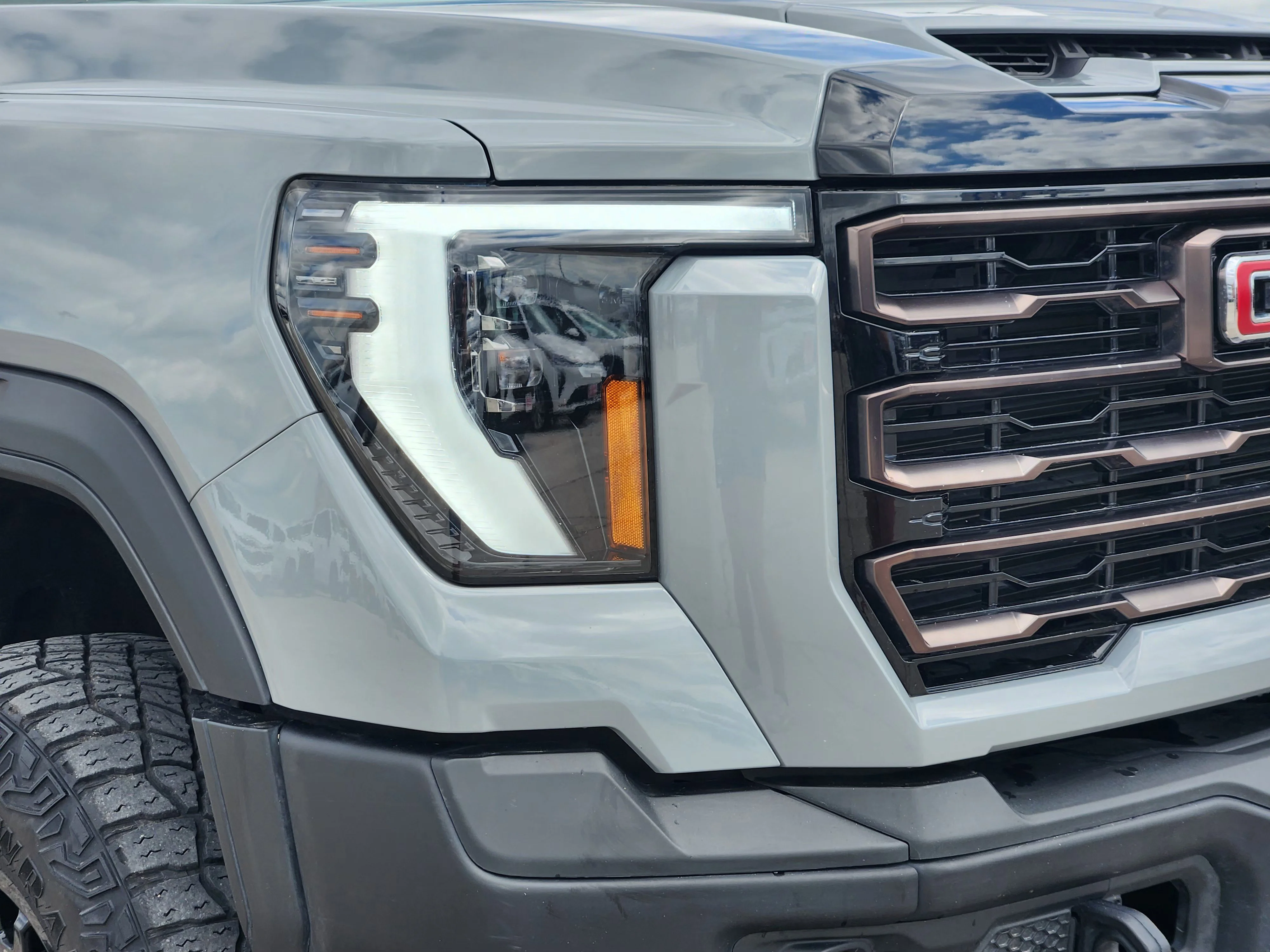 Used 2024 Thunderstorm Gray GMC AT4X AEV EDITION image 8