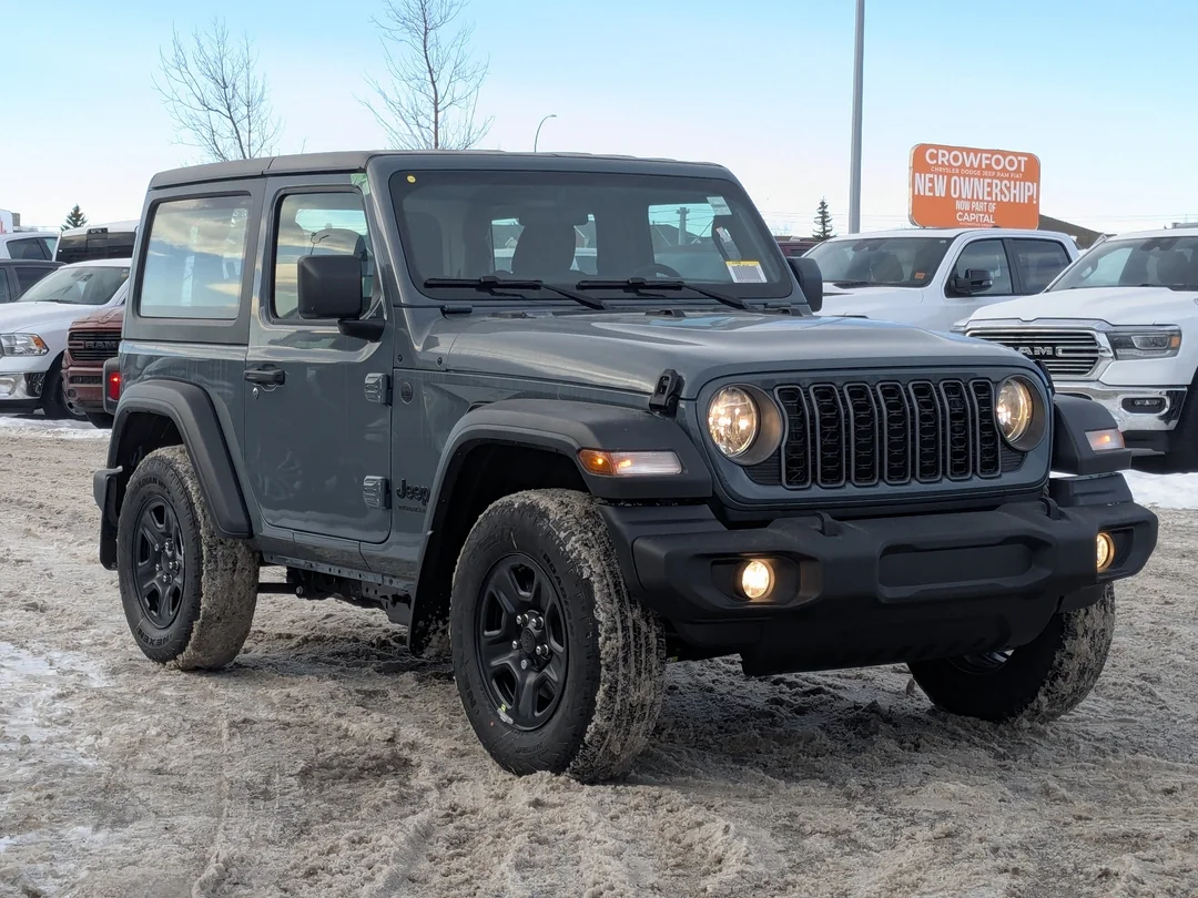 New 2026 Dark blue Jeep Sport - - 4x4 - 2.0L Turbo Engine - 12.3 Uconnect 5 Display - Black Freedom Hardtop & More! image 2