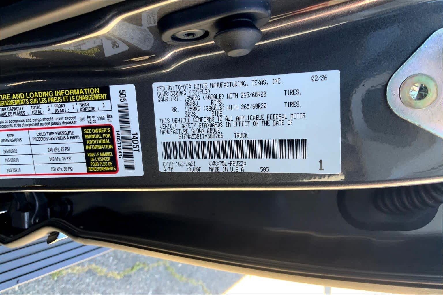 New 2026 Magnetic Gray Metallic Toyota Platinum image 21