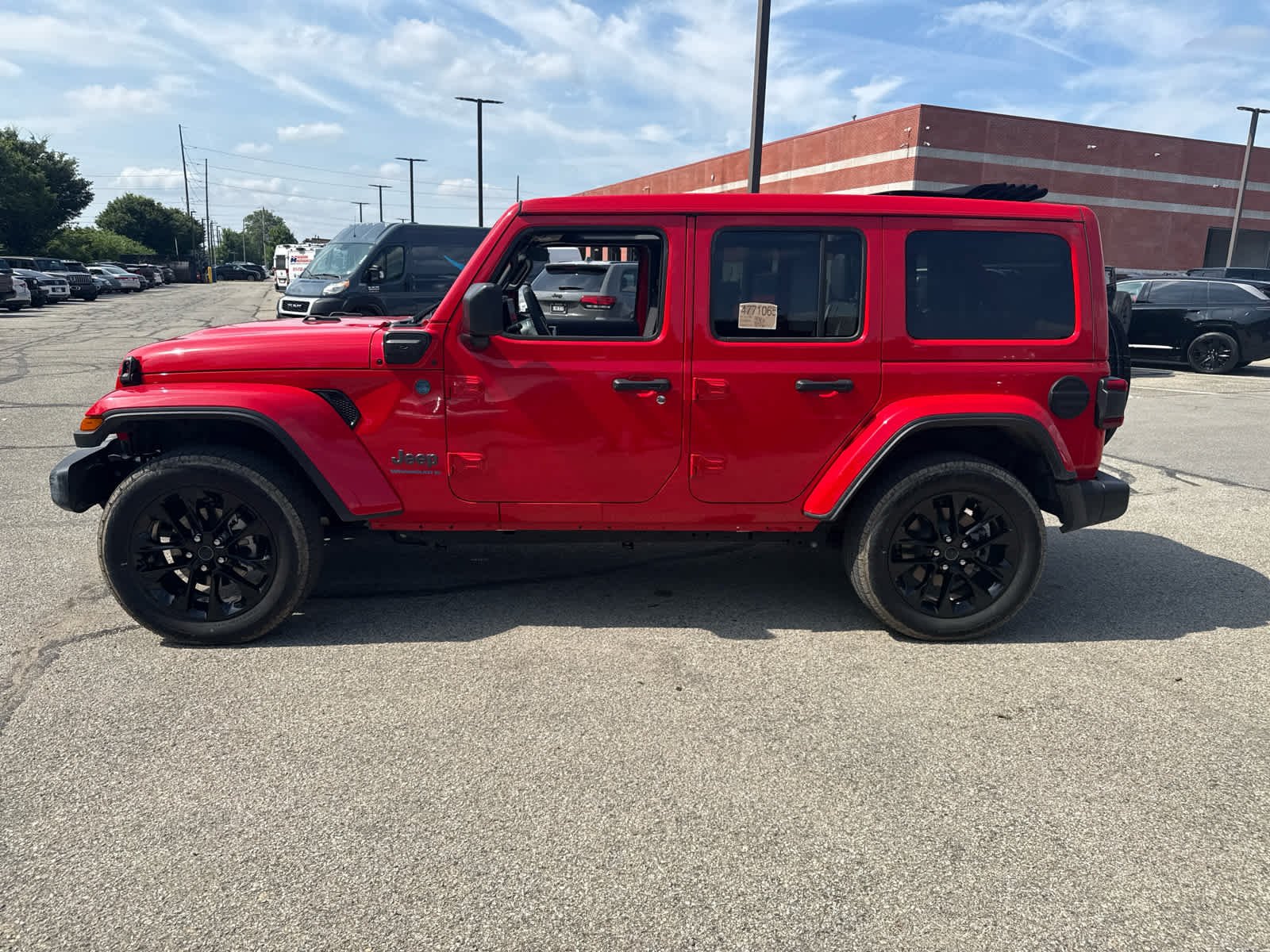 Used 2025 Firecracker Red Clearcoat Jeep Sahara image 7