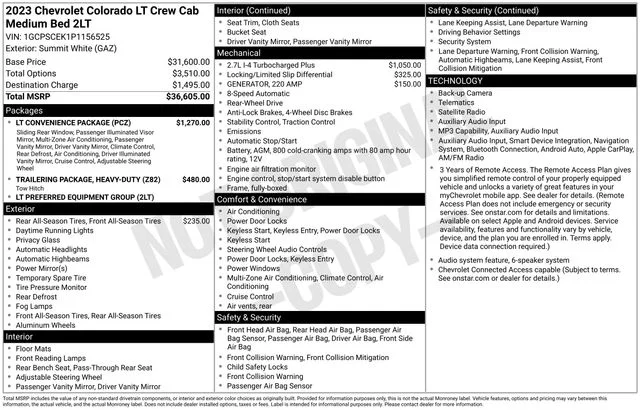 Used 2023 Summit White Chevrolet LT image 24