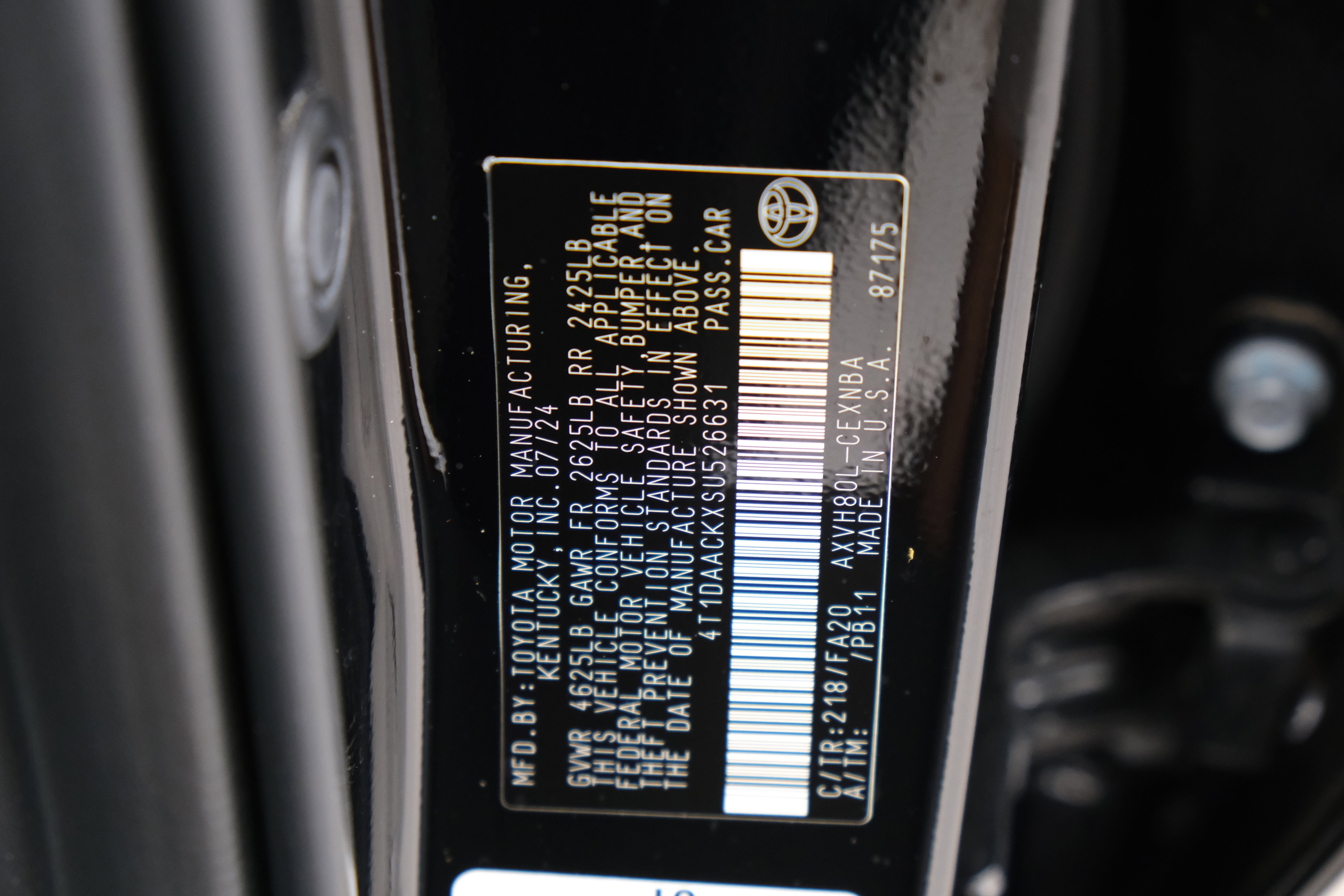 Certified Used 2025 Midnight Black Metallic Toyota LE image 32