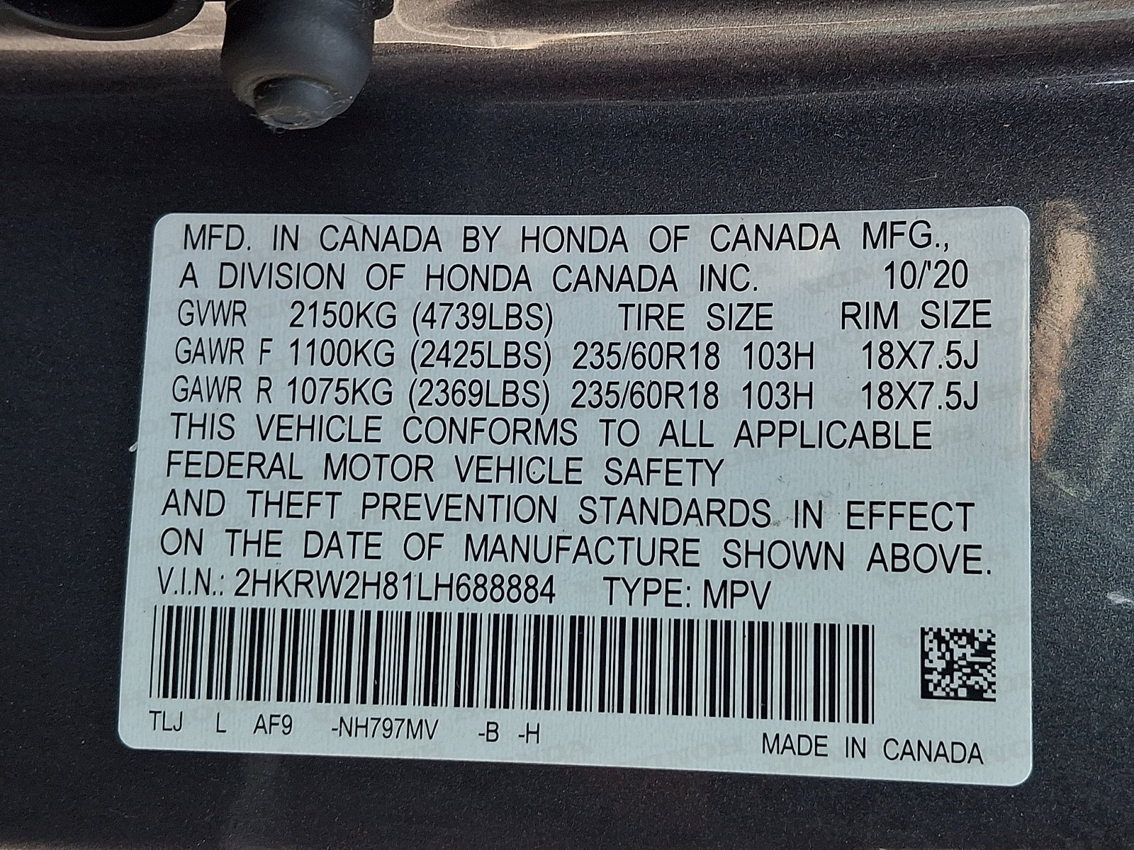 2020 Honda CR-V EX-L - Photo 27