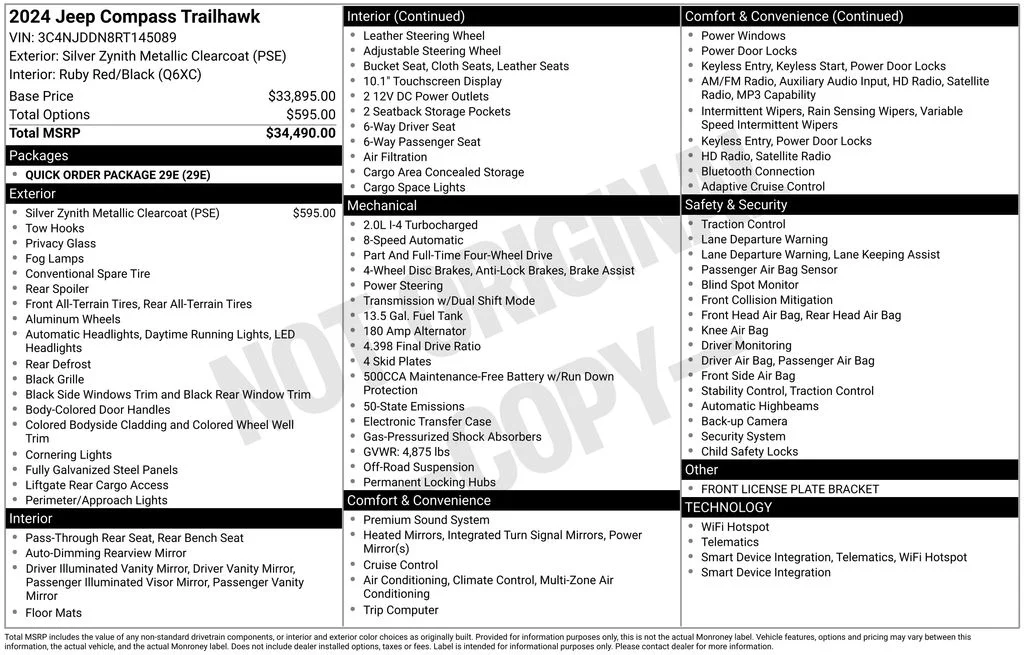 Used 2024 Silver Jeep Trailhawk image 17