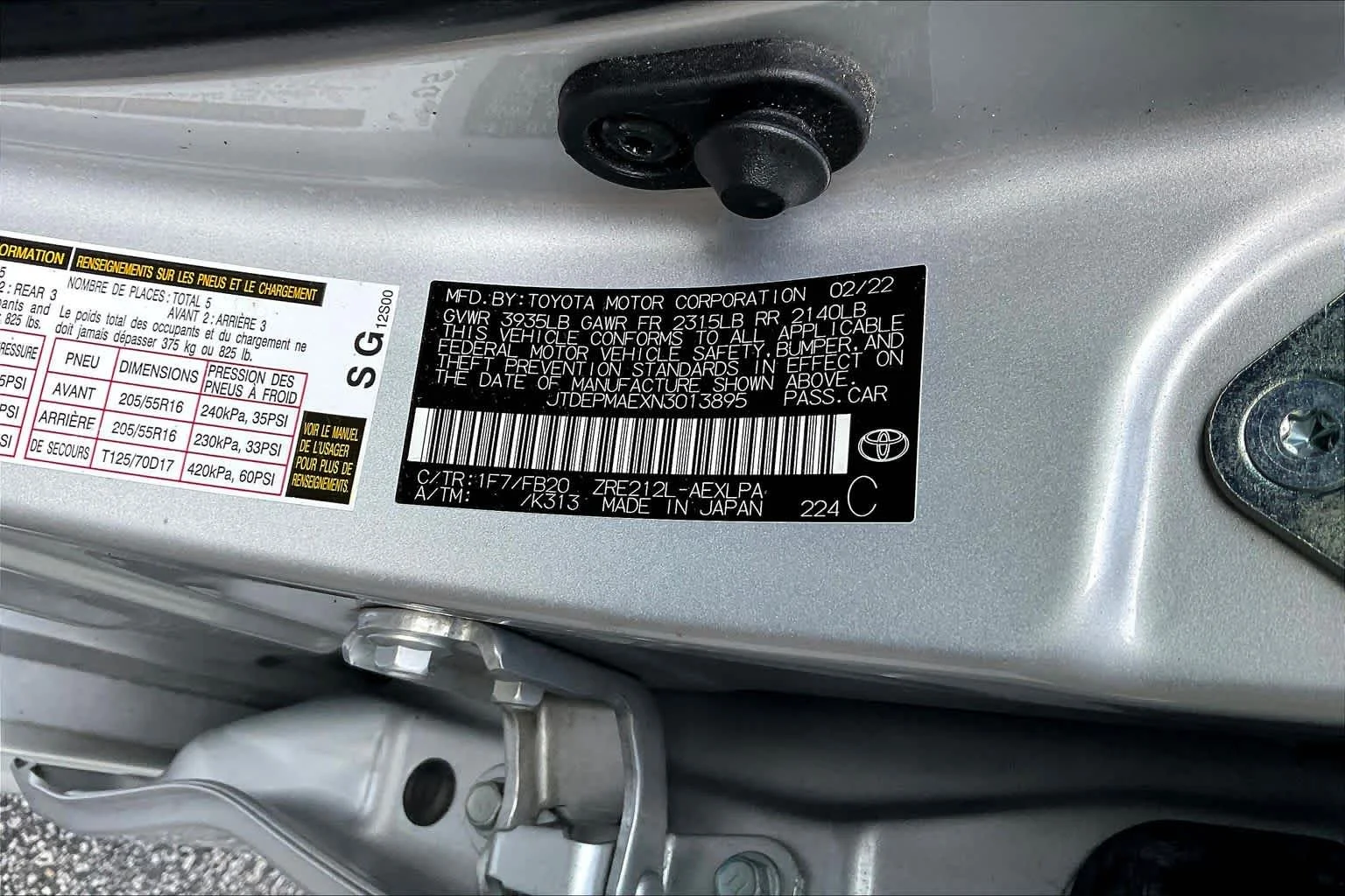 Certified Used 2022 Classic Silver Metallic Toyota LE image 33