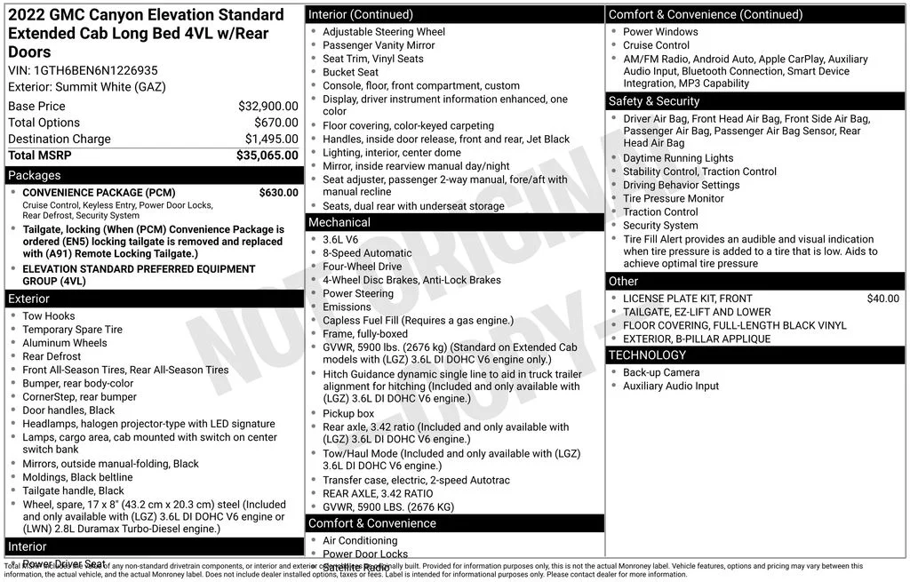 Used 2022 White GMC Elevation Standard image 17