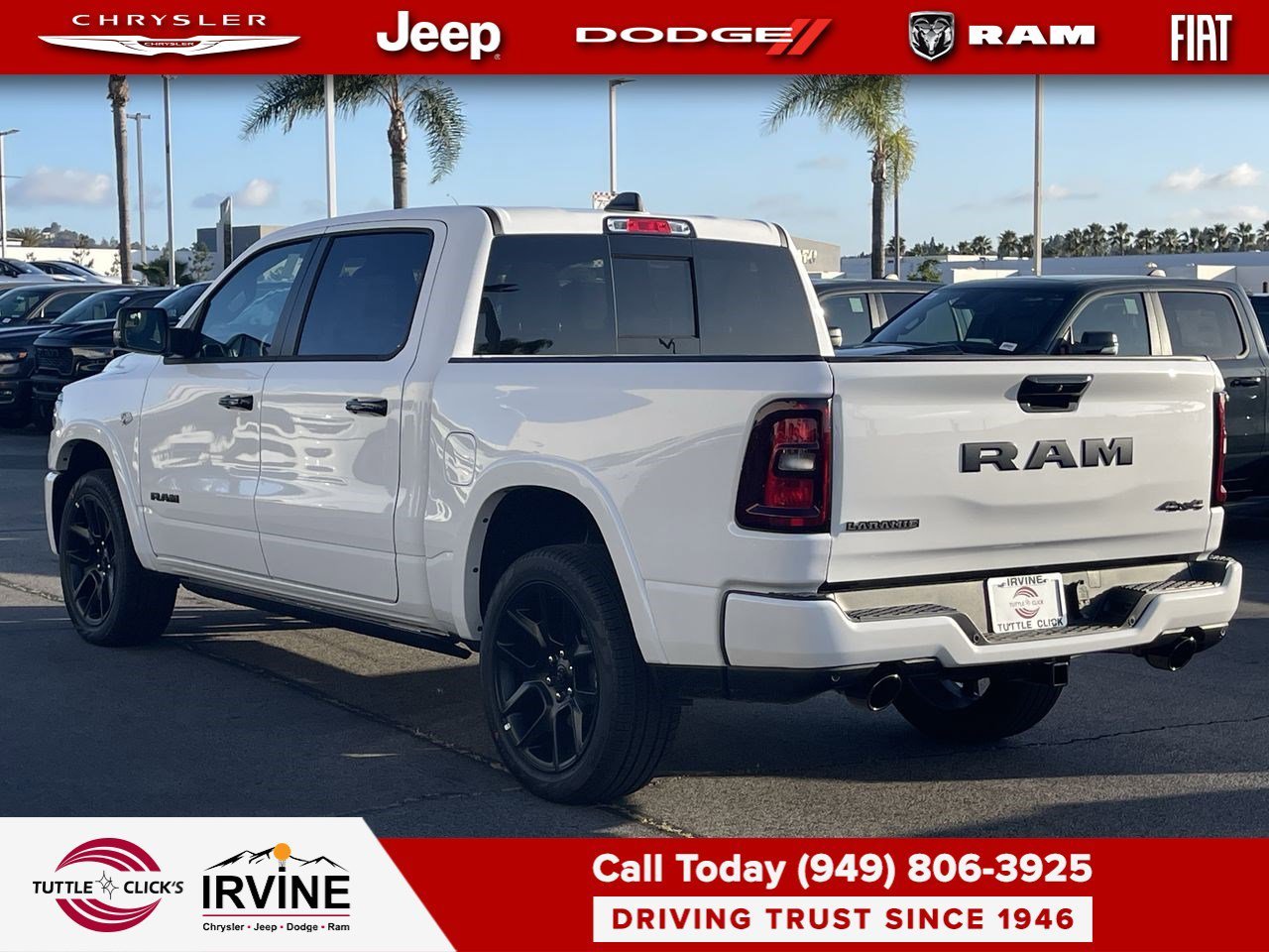 New 2026 Bright White Clear-Coat Exterior Paint RAM Laramie image 4