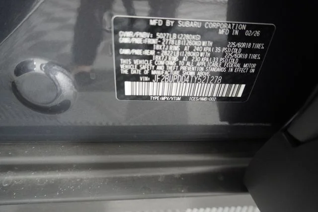 New 2026 MAGNETITE GRAY METALLIC Subaru Limited image 12