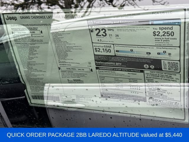 New 2026 Baltic Gray Metallic Clearcoat Jeep Laredo Altitude image 3