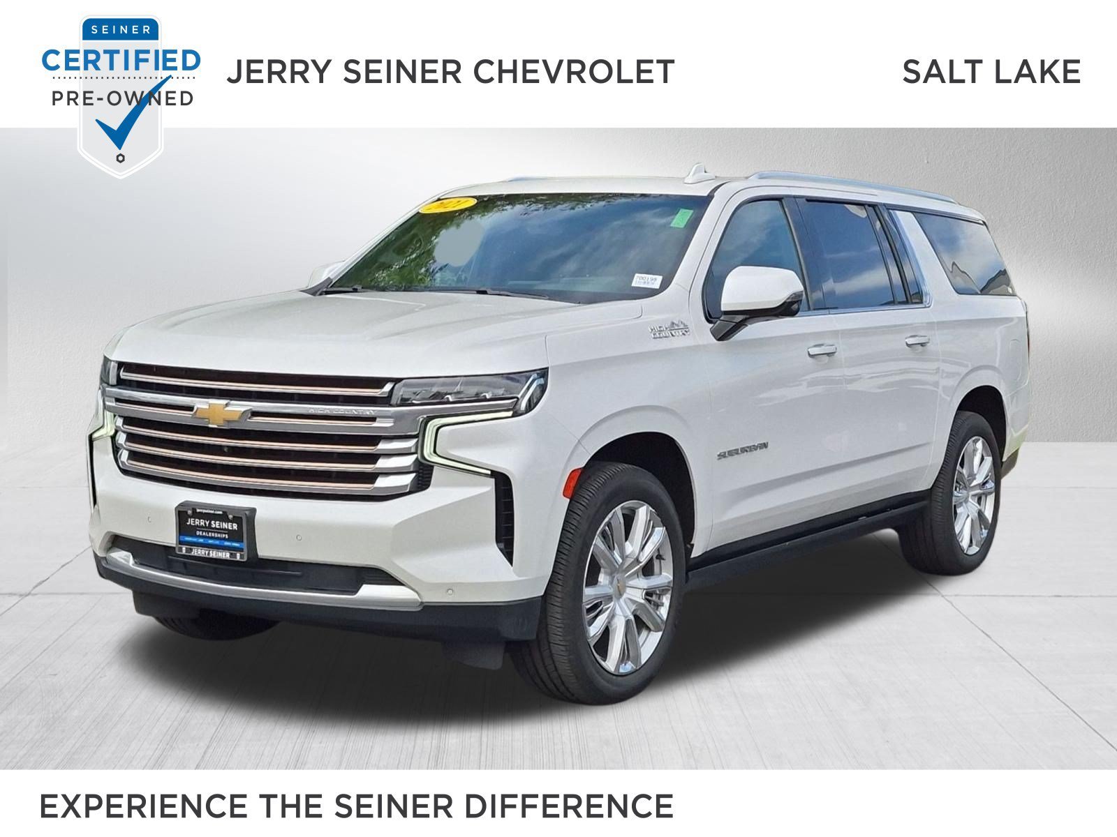 Certified Used 2021 Iridescent Pearl Tricoat Chevrolet High Country image 1