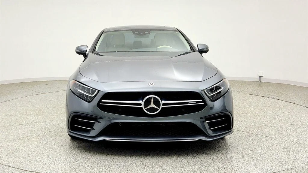Used 2021 Selenite Grey Metallic Mercedes-Benz AMG® CLS 53 4MATIC+ Coupe w/ Nappa Leather & Driver Assist Pkg image 2