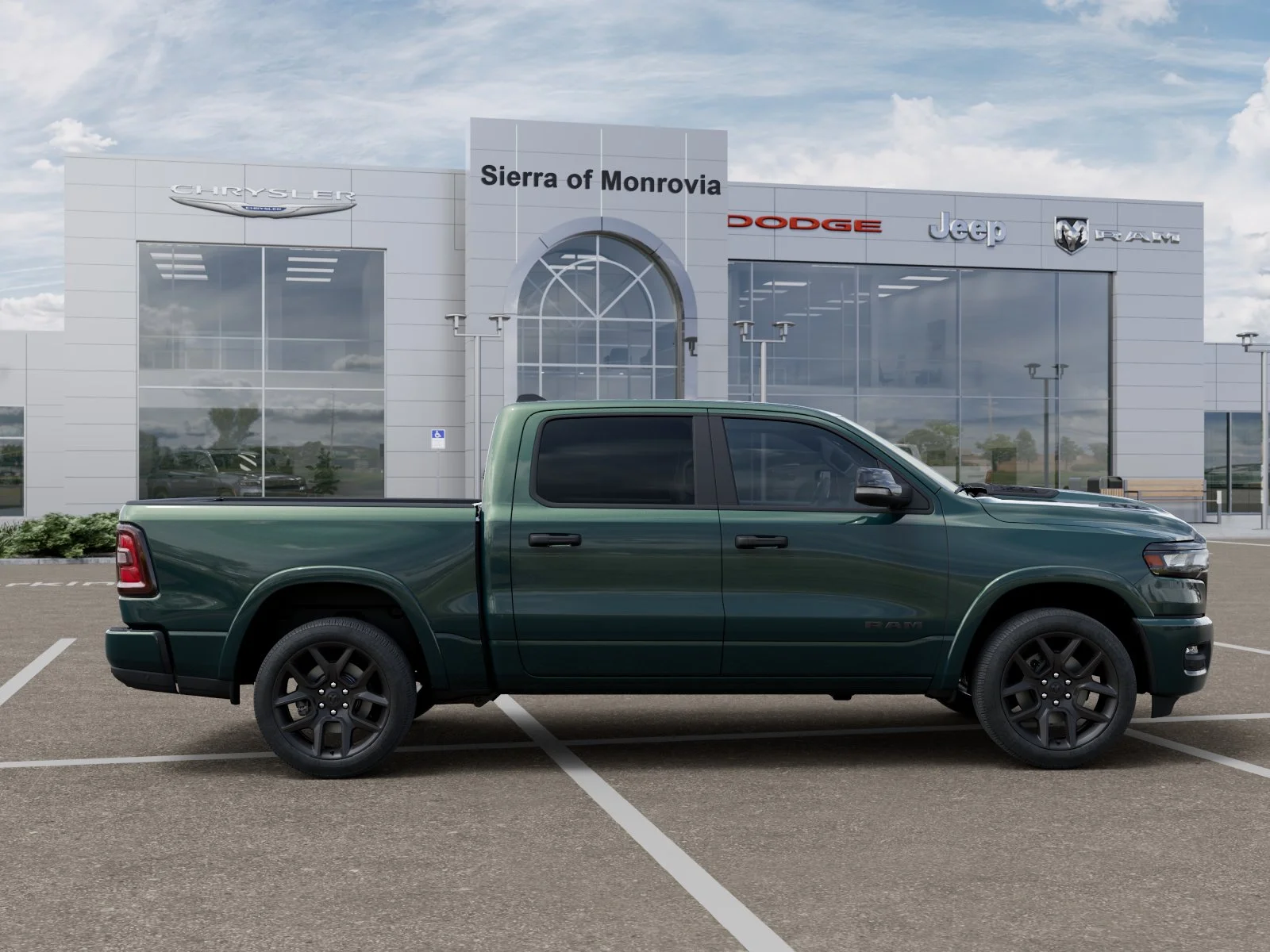 New 2026 Serrano-Green Metallic Exterior Paint RAM Laramie image 47
