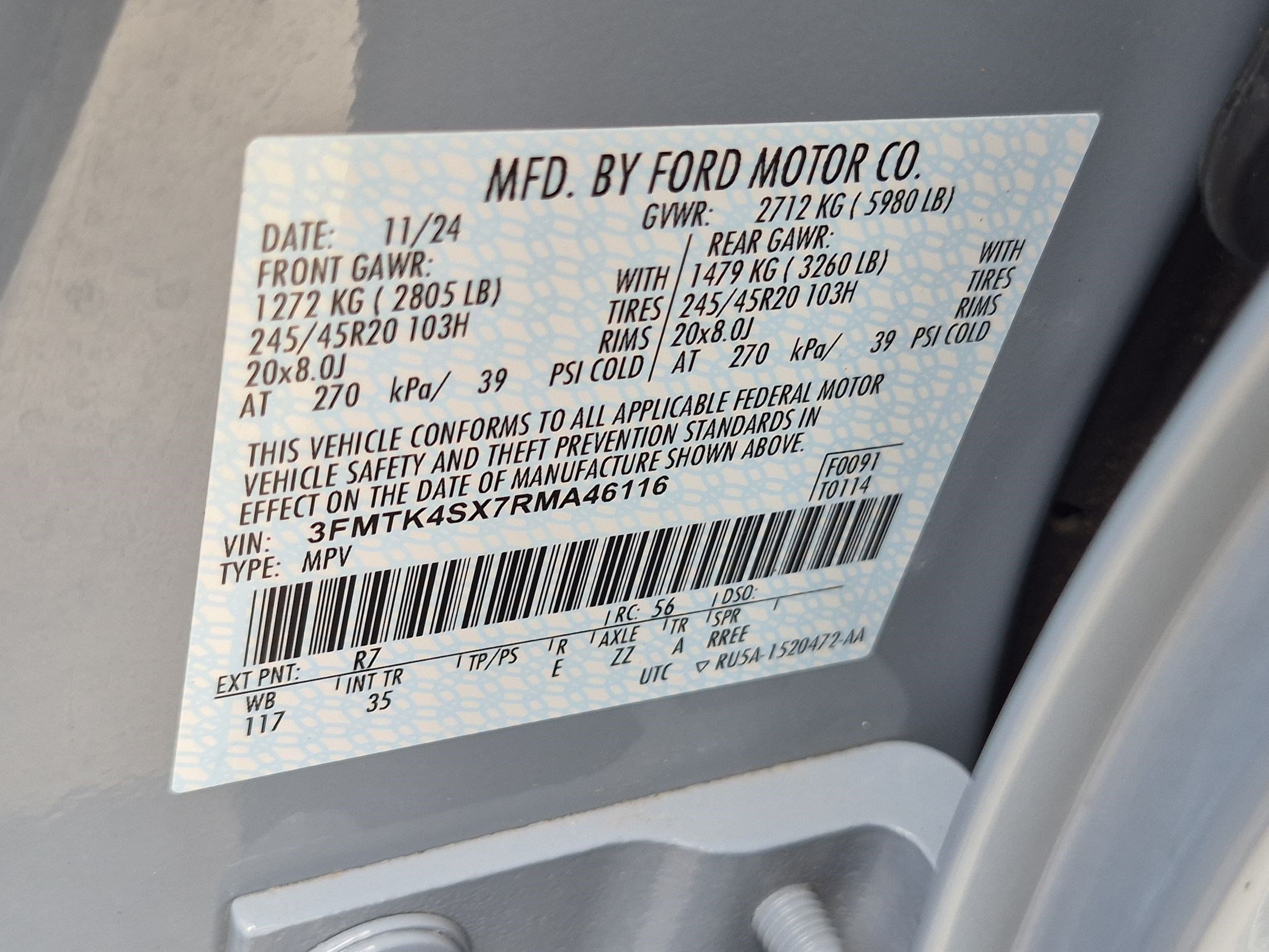 Used 2024 Gray Metallic Ford GT image 36