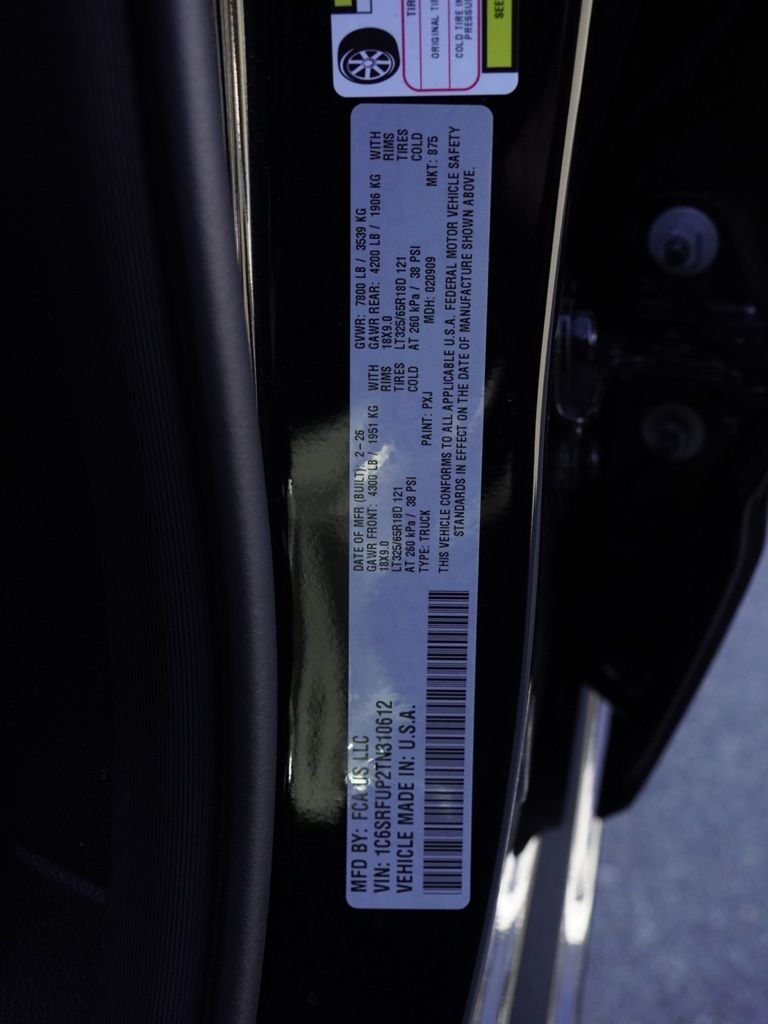 New 2026 Diamond Black Crystal Pearl-Coat Exterior Paint RAM RHO image 30