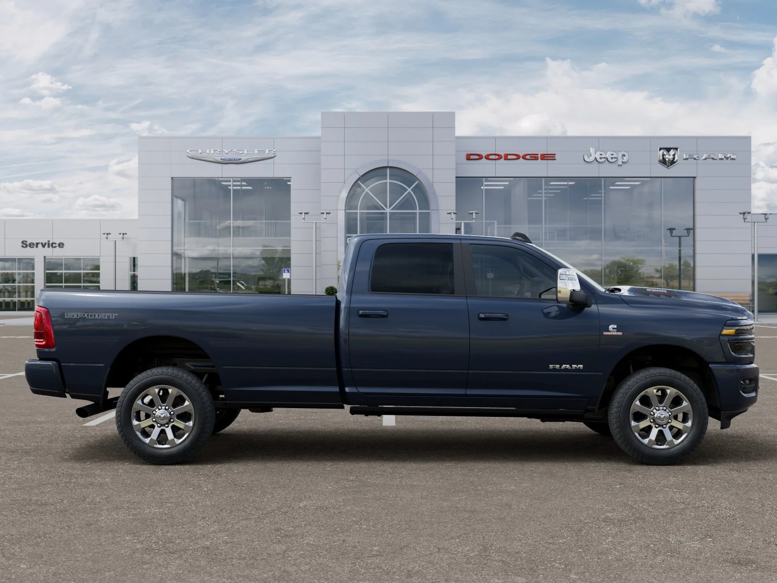 New 2026 Forged Blue Metallic Exterior Paint RAM Laramie image 48