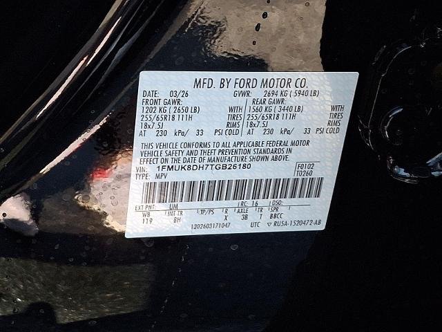 New 2026 Agate Black Metallic Ford Active image 38