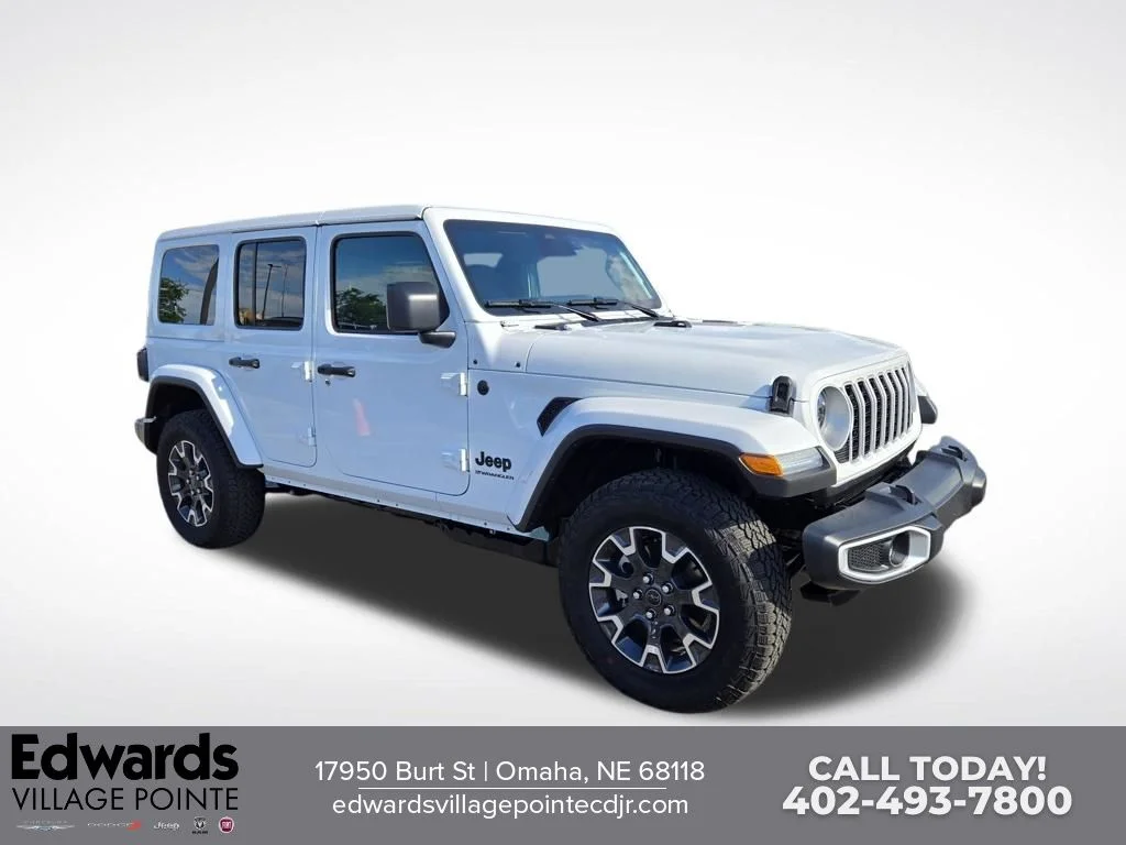 New 2026 Bright White Clear-Coat Exterior Paint Jeep Sahara image 1