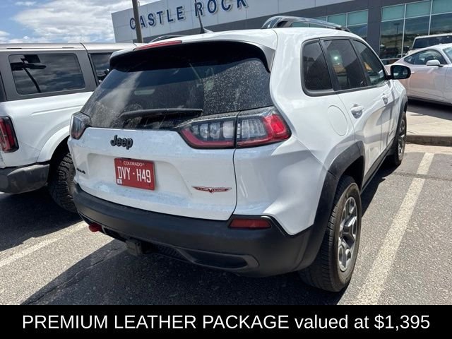 Certified Used 2022 Bright White Clearcoat Jeep Trailhawk image 4