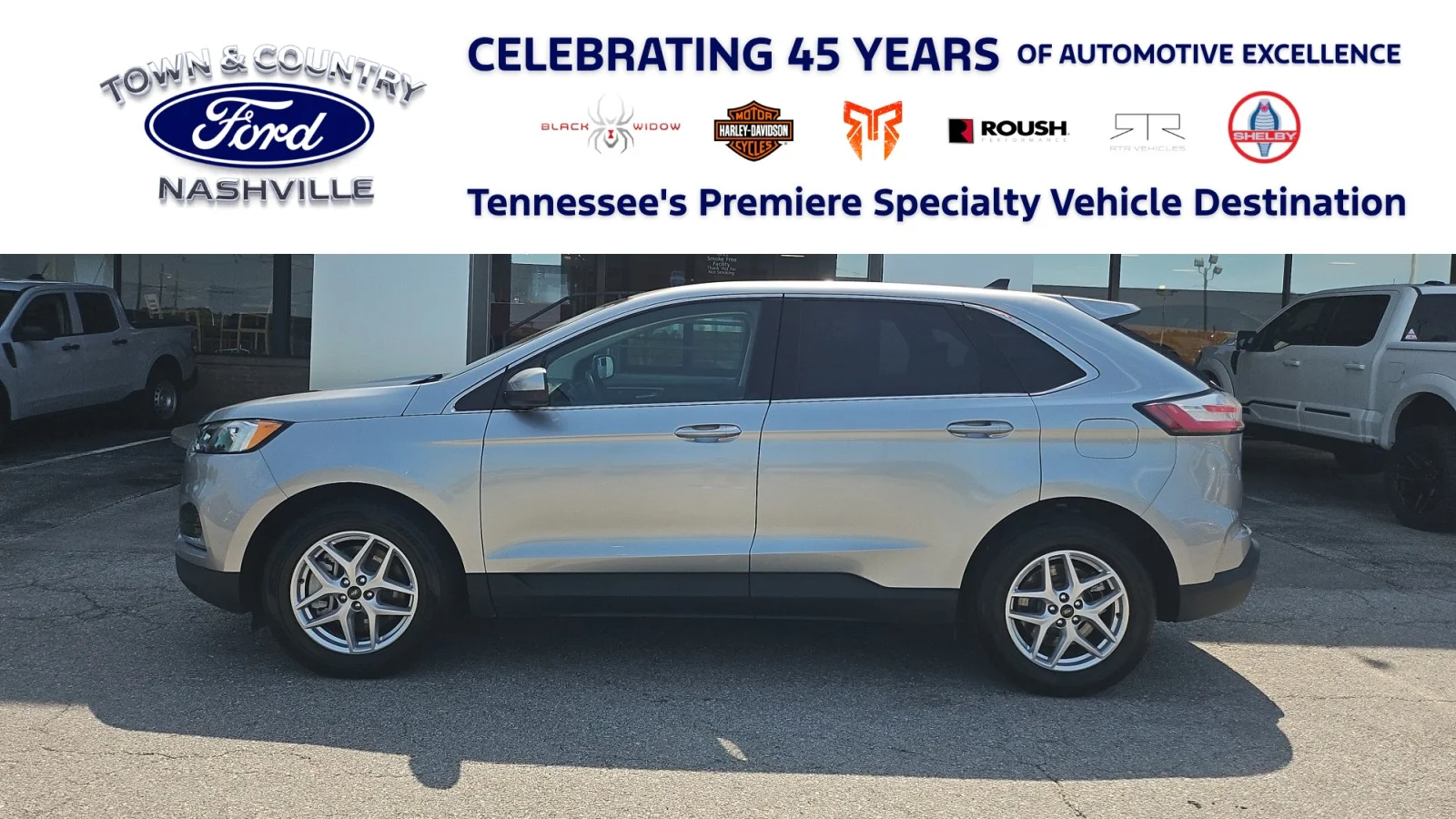 Used 2024 Silver Ford 2024 FORD EDGE SEL 4DR SUV 112.2 WB AWD image 1