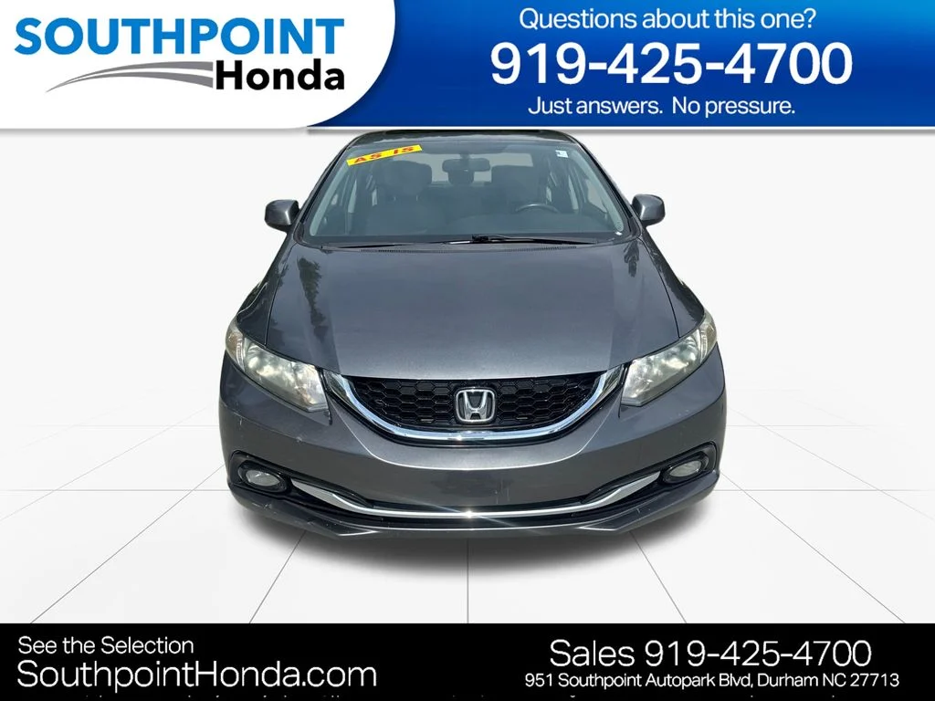 Used 2013 Honda Civic EX-L with VIN 19XFB2F9XDE016788 for sale in Durham, NC