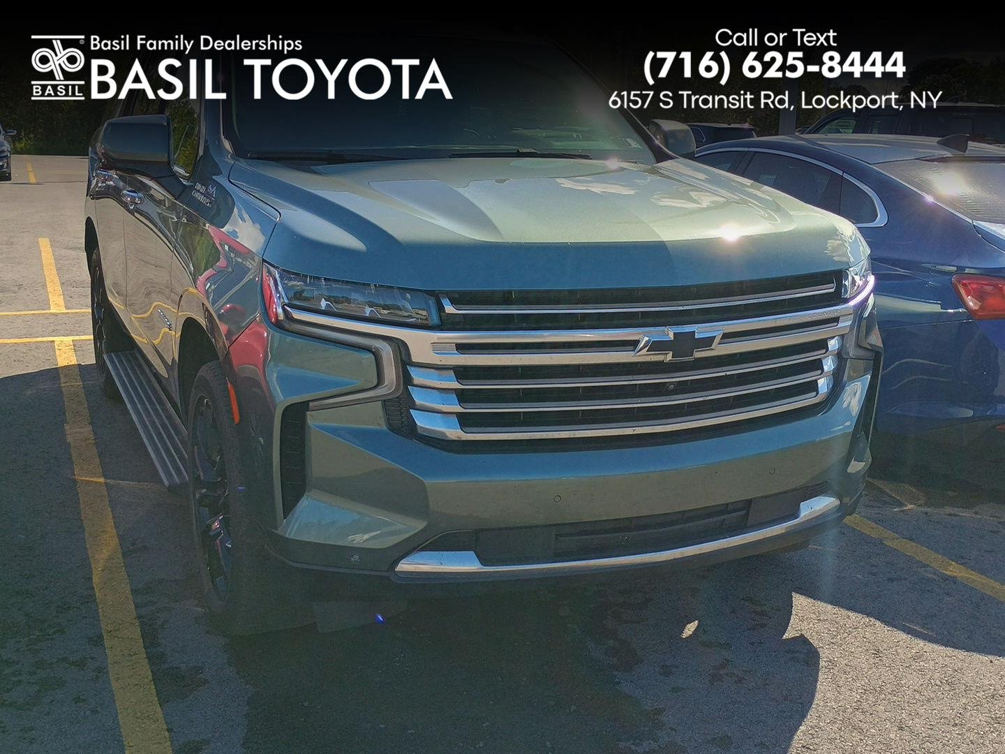 Used 2023 Silver Sage Metallic Chevrolet High Country image 1