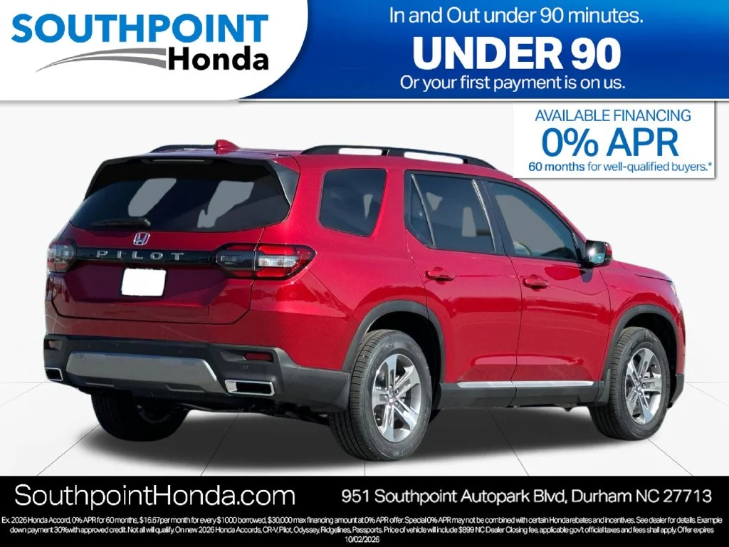 New 2026 Radiant Red Metallic II Honda EX-L image 3