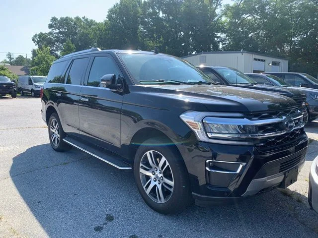 Used 2023 Agate Black Metallic Ford Limited image 2