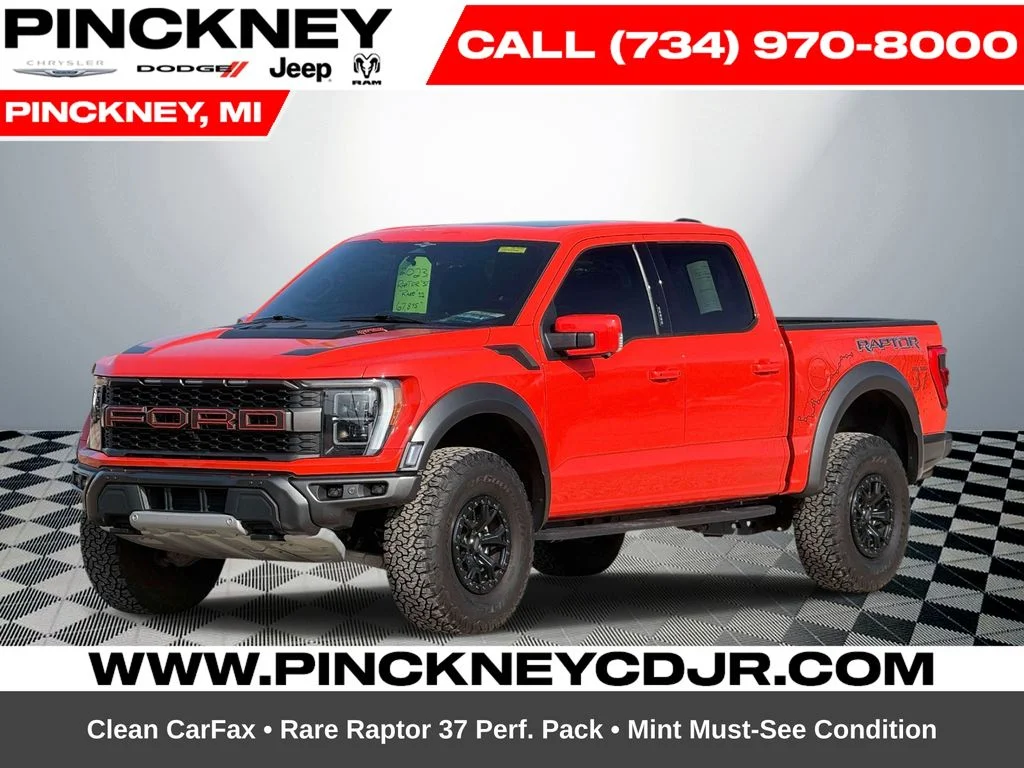 Used 2023 Orange Ford Raptor image 1