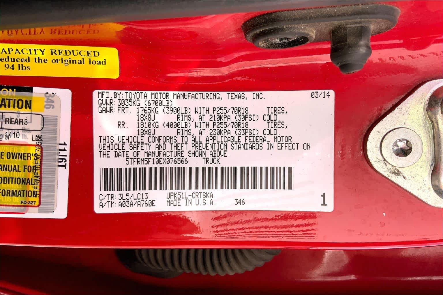 Used 2014 Radiant Red Toyota SR image 36